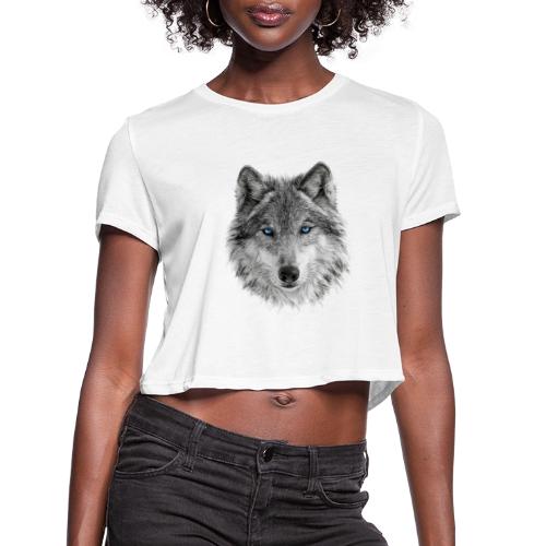 Frost-Eyed Alpha - Women's Cropped T-Shirt