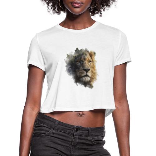 Forest-Soul Lion - Women's Cropped T-Shirt