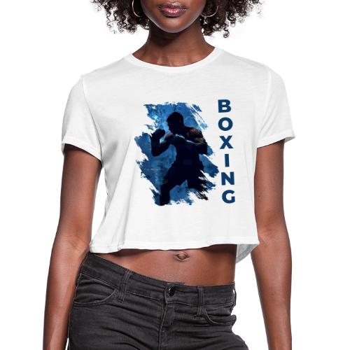 Boxing Style - Women's Cropped T-Shirt