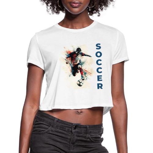 Soccer Power Move - Women's Cropped T-Shirt