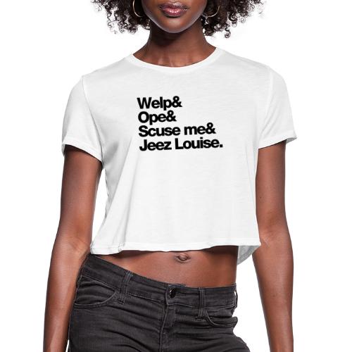 Midwest Series: Welp (Black) - Women's Cropped T-Shirt