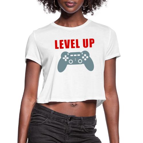 Level Up Gamer Controller Apparel - Women's Cropped T-Shirt