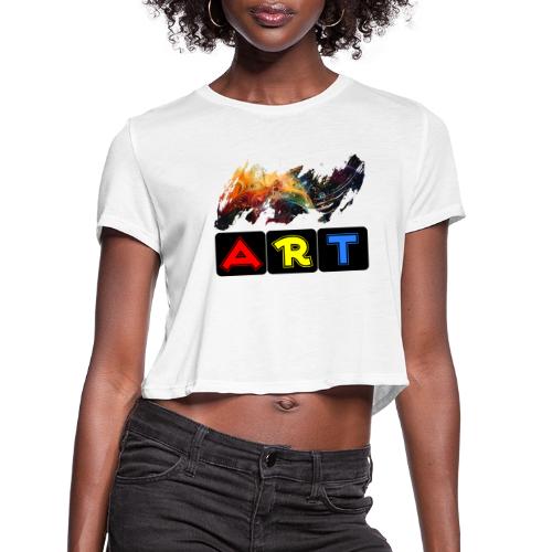 Pulse of Art - Women's Cropped T-Shirt