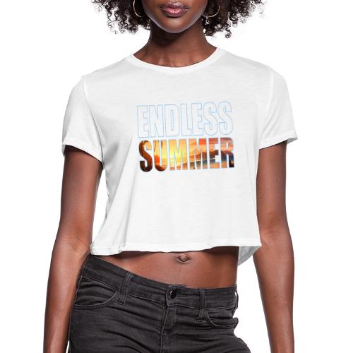 Golden Summer Vibes - Women's Cropped T-Shirt