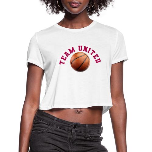 Team United Basketball Unity Design - Women's Cropped T-Shirt