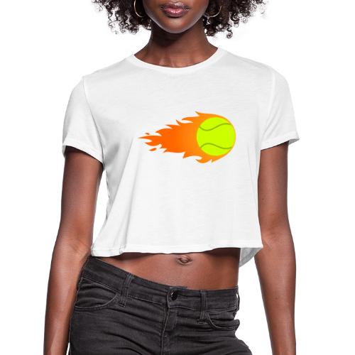 Tennis Ball - Women's Cropped T-Shirt