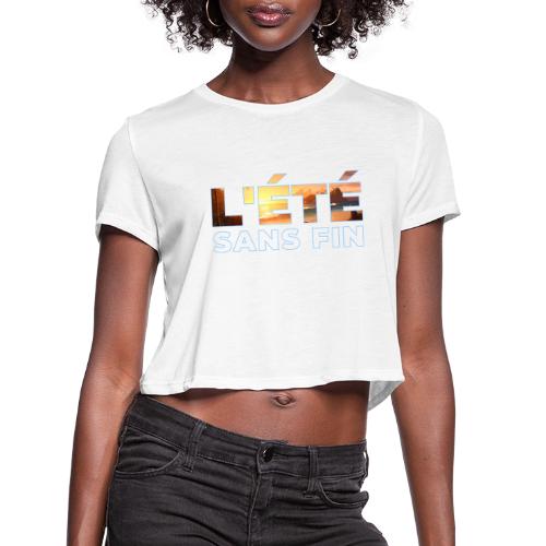 Golden Summer Atmosphere - Women's Cropped T-Shirt