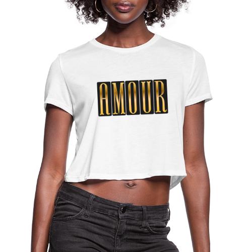 Golden Love - Women's Cropped T-Shirt