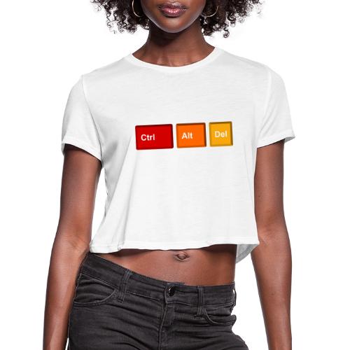 CTRL + ALT + DEL - Women's Cropped T-Shirt