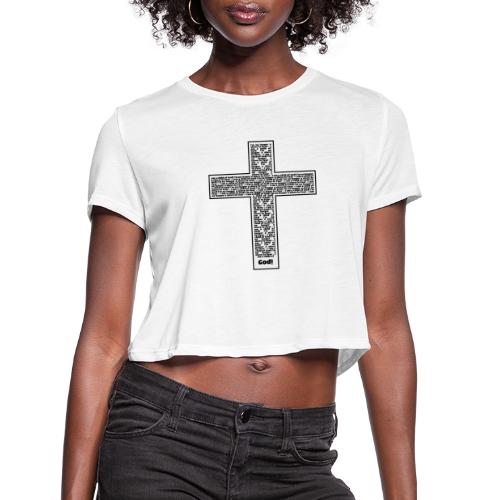 Jesus cross. I'm no longer a slave to fear. - Women's Cropped T-Shirt