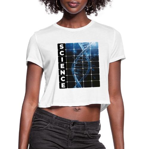 Frozen Code of Science - Women's Cropped T-Shirt