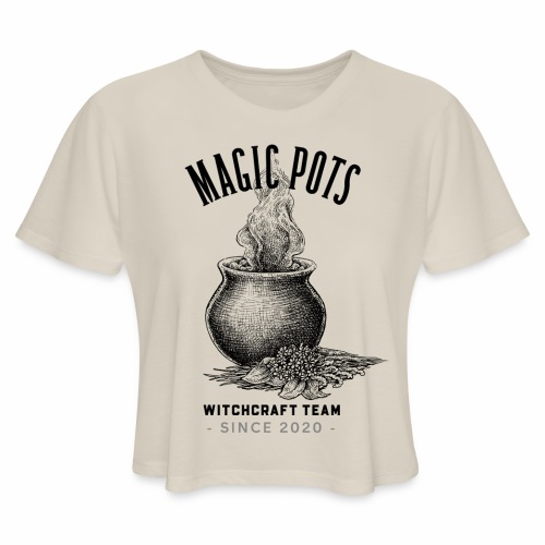 Magic Pots Witchcraft Team Since 2020 - Women's Cropped T-Shirt