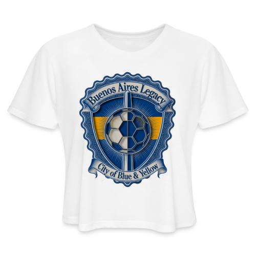 Buenos Aires Legacy T Shirt, Soccer City Pride Gif - Women's Cropped T-Shirt