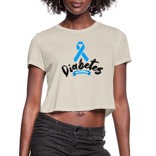 Diabetes Awareness - Women's Cropped T-Shirt