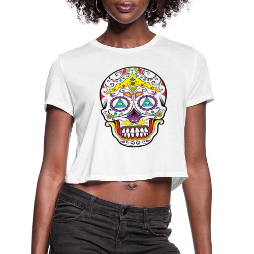 Skull - Women's Cropped T-Shirt
