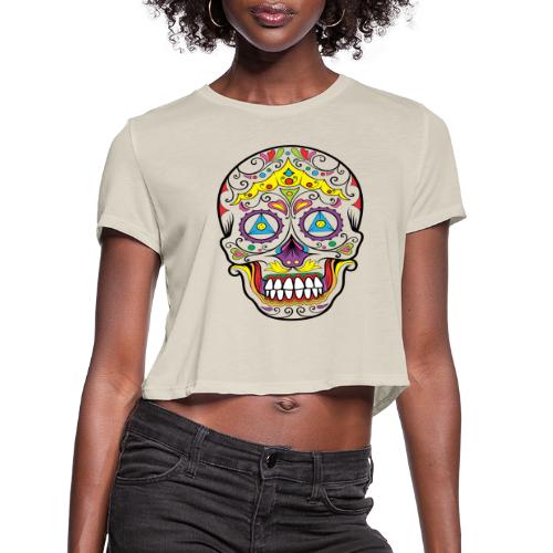 Skull - Women's Cropped T-Shirt