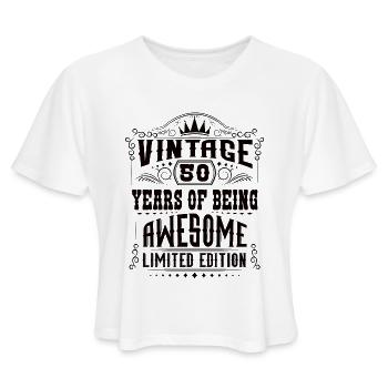 50 ans d’être génial 50 anniversaire 50 ans - T-shirt court pour femmes - blanc - Devant - Camila (177cm)