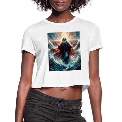 Moses and the great Exodus - Women's Cropped T-Shirt
