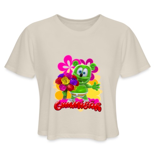 Gummibär Flowers - Women's Cropped T-Shirt