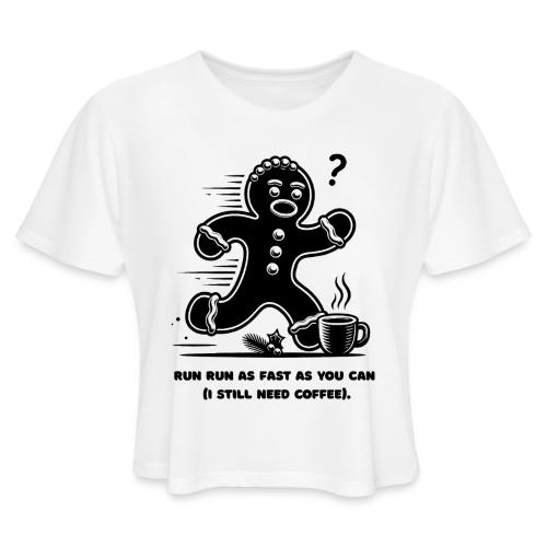 Gingerbread Man T-Shirt - Women's Cropped T-Shirt