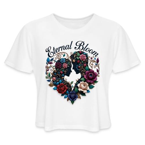 Eternal Bloom Embrace T-Shirt - Women's Cropped T-Shirt