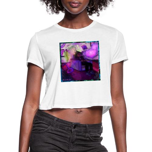 Olumide - Slowed Down & Smoked Out Cover Art - Women's Cropped T-Shirt