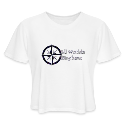 All Worlds Wayfarer: Logo - Women's Cropped T-Shirt
