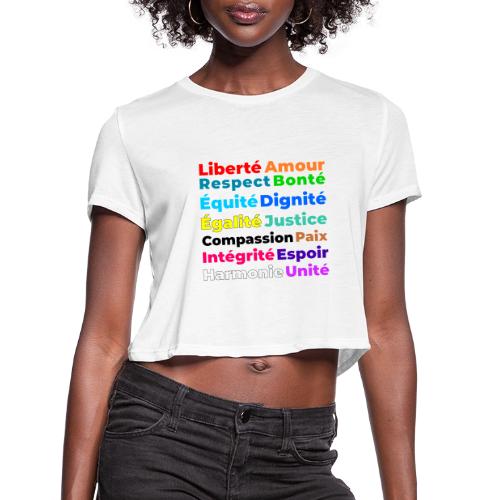 Words of Light - Women's Cropped T-Shirt
