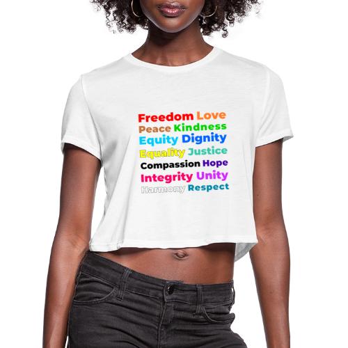 Words of Light - Women's Cropped T-Shirt