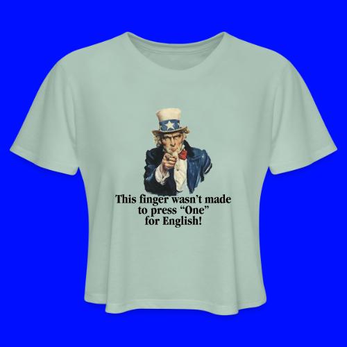 Uncle Sam - Finger - Women's Cropped T-Shirt