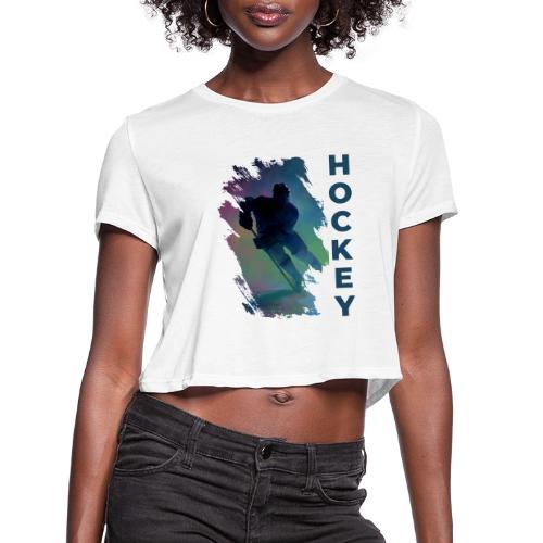 Hockey Pulse - Women's Cropped T-Shirt