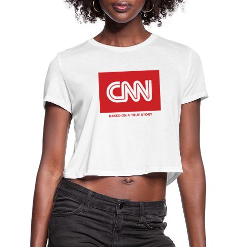 FICTION (ON WHITE) - Women's Cropped T-Shirt