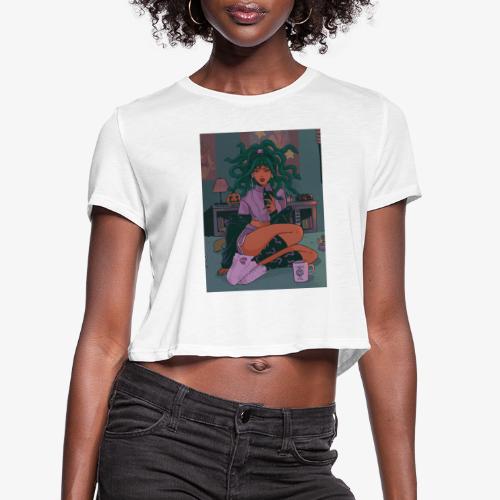 Medusa Girl - Women's Cropped T-Shirt