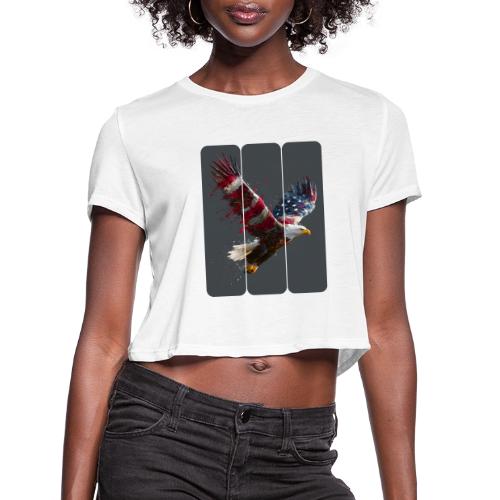 USA: Freedom in Flight - Women's Cropped T-Shirt