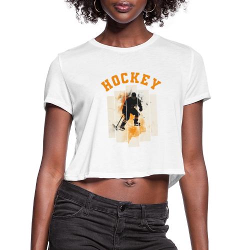 Hockey Grind - Women's Cropped T-Shirt