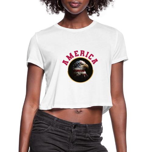 America Soars - Women's Cropped T-Shirt
