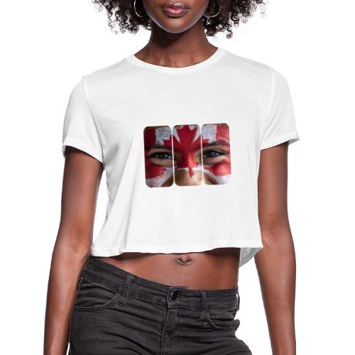 Proudly Canadian - Women's Cropped T-Shirt
