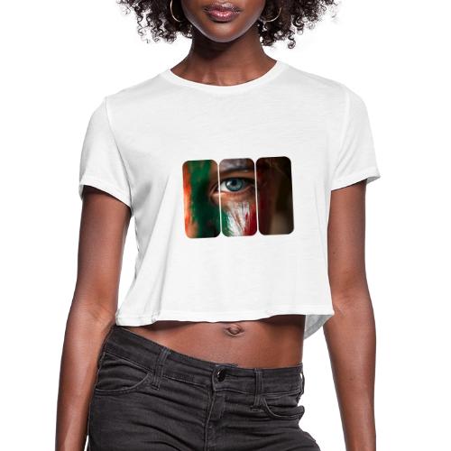 Mexico: Pride in Three Colors - Women's Cropped T-Shirt