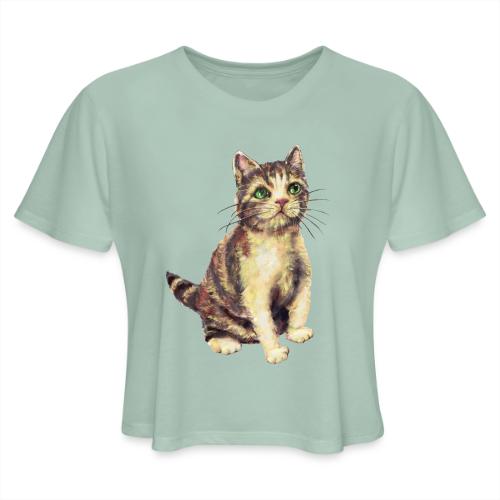 Cat - Women's Cropped T-Shirt