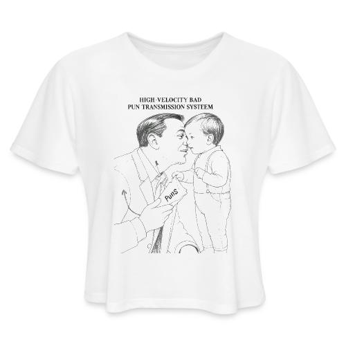 Dad Joke Blueprint T-Shirt - Women's Cropped T-Shirt