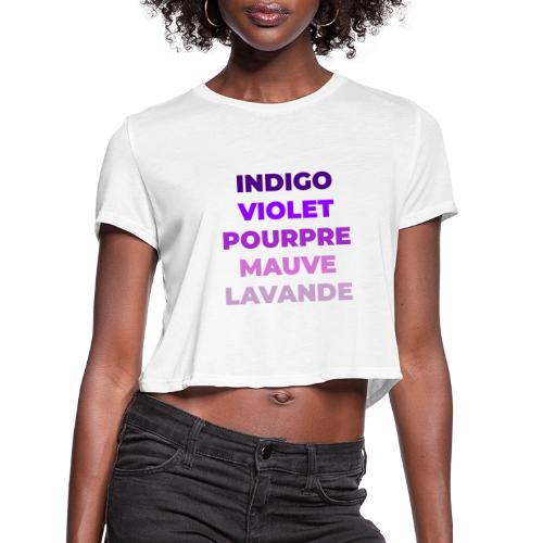 Shades of purple - Women's Cropped T-Shirt
