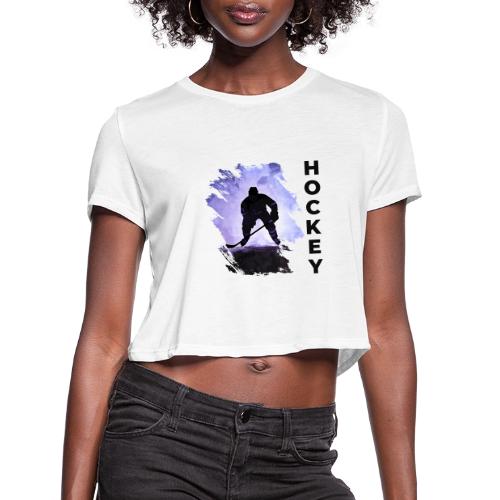 Hockey Charge - Women's Cropped T-Shirt
