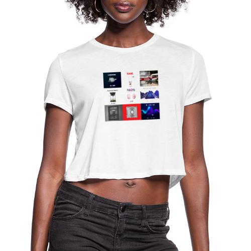 Album Art Mosaic - Women's Cropped T-Shirt