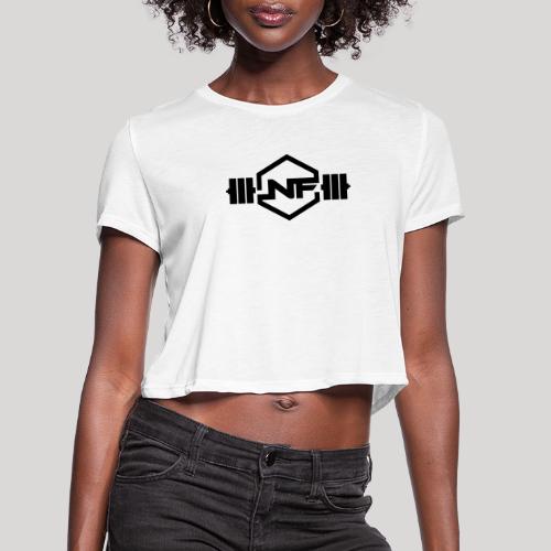 Natural Fitness Gym Logo - Women's Cropped T-Shirt