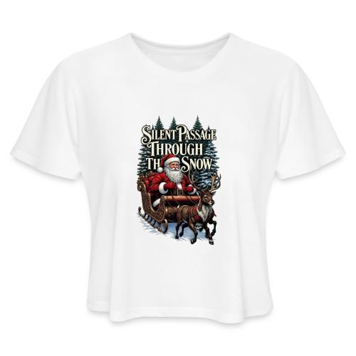 Nostalgic Santa T-Shirt - Women's Cropped T-Shirt
