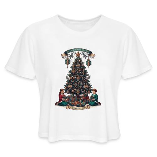 Twelve Days of Christmas T-Shirt - Women's Cropped T-Shirt