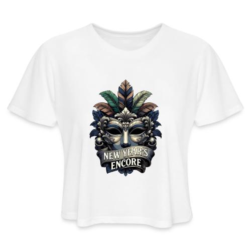 Masquerade Mask T-Shirt - Women's Cropped T-Shirt