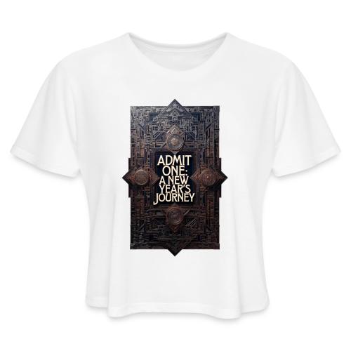 Art Deco VIP Pass T-Shirt - Women's Cropped T-Shirt