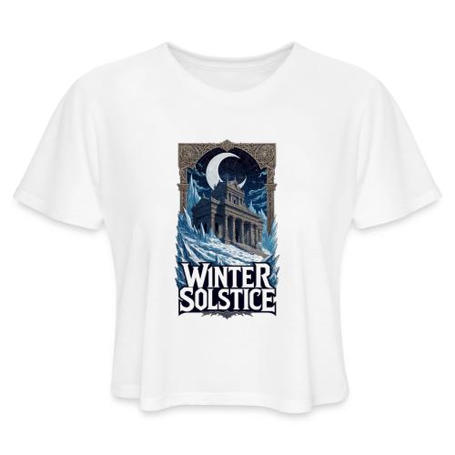 Winter Solstice Temple T-Shirt - Women's Cropped T-Shirt