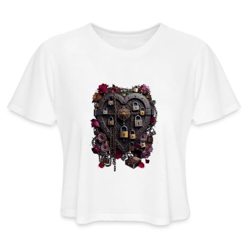 My Heart Permanently on Vacation T-Shirt - Women's Cropped T-Shirt